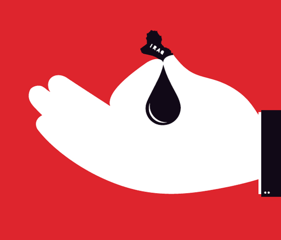 Iraq oil editorial illustration defies the visual pun of what it is all about Iraq oil editorial illustration defies the visual pun of what it is all about